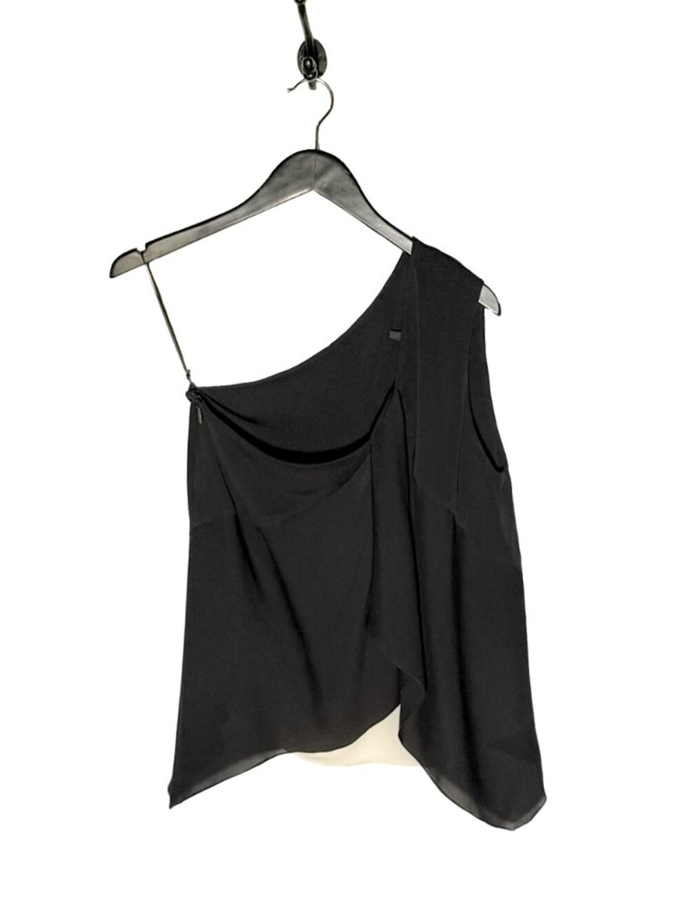 Gucci Black Silk One Shoulder Top